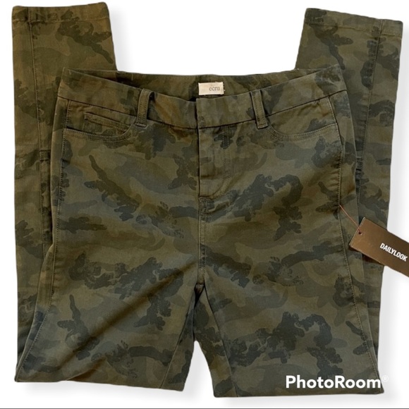 Ecru Moto Camo Pants Size 4 - Picture 1 of 6
